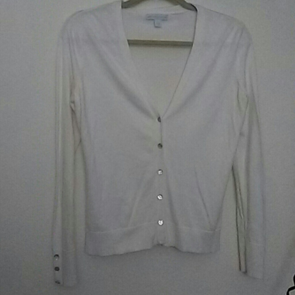 White cardigan